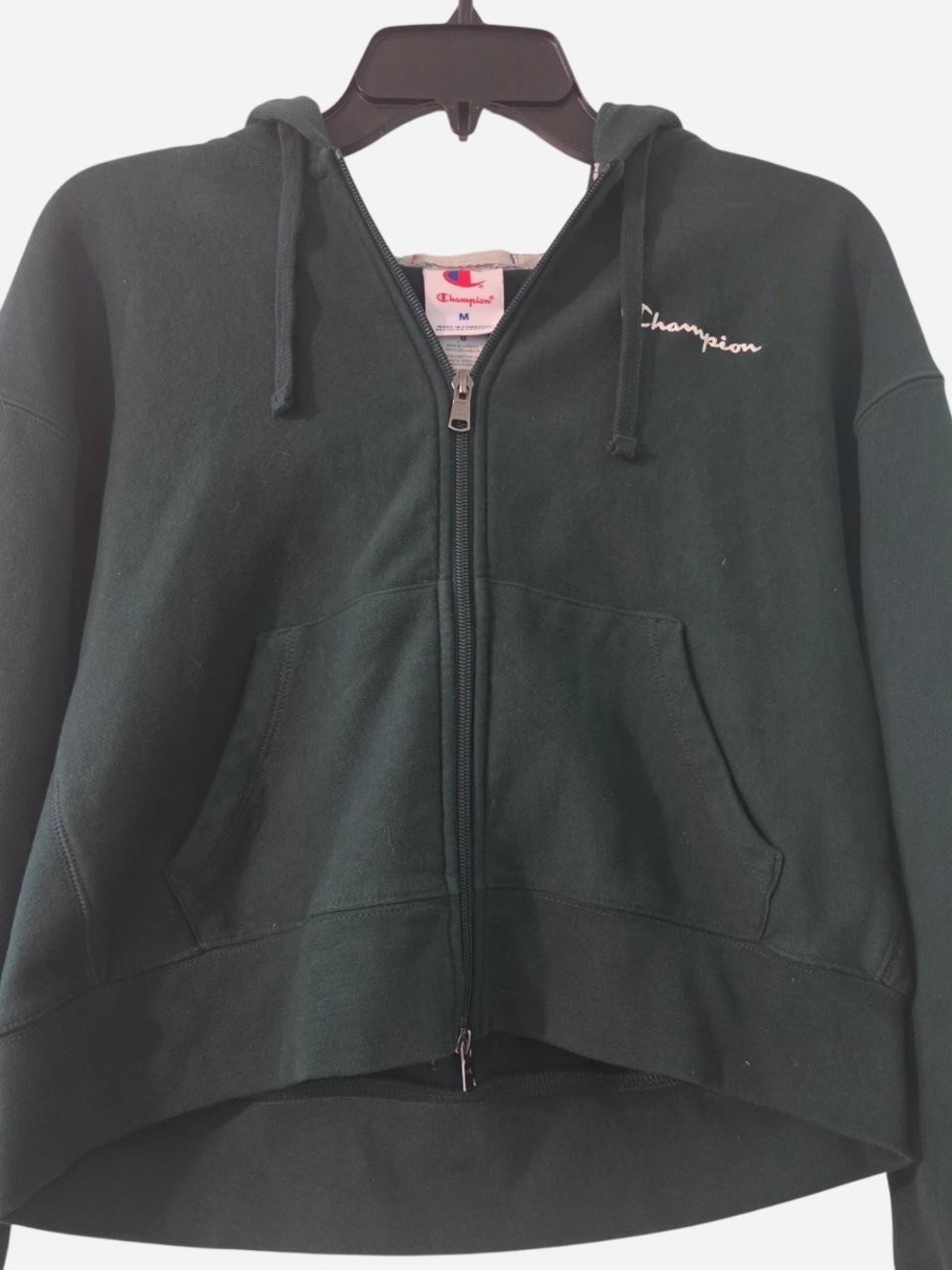 Champion Women's Zip-Up Crop Hoodie